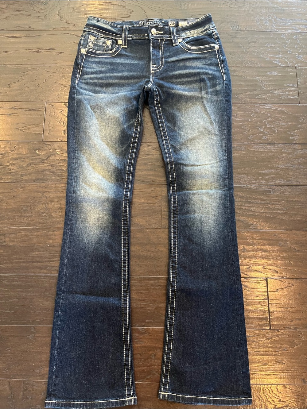 Women's Miss Me Dark Blue Low Rise Bootcut Jeans - NWOT